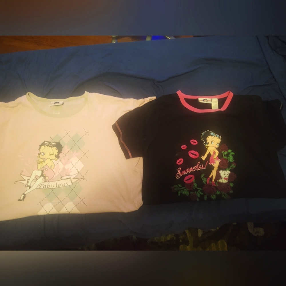 Betty Boop Gowns Bundle One is Light Pink/ One is Black Size XL